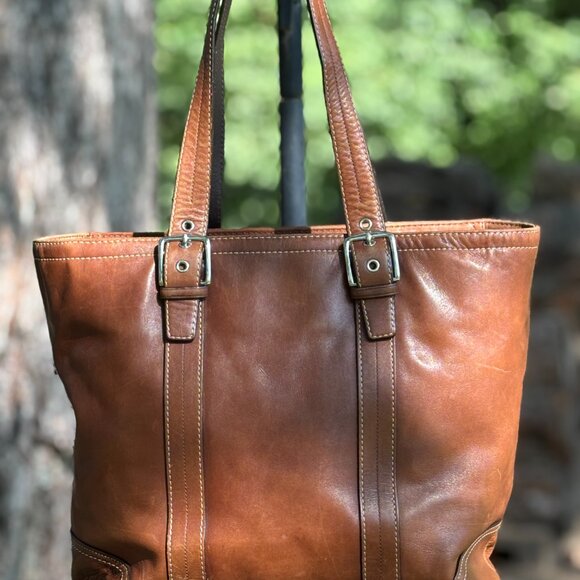 Coach Brown Tote Bag #F11202 - Picture 4 of 12